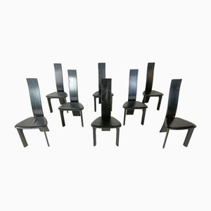 Dining Chairs by Rob & Dries Van Den Berghe, 1980s, Set of 8