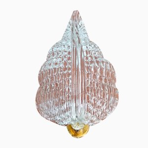 Lámpara de pared de cristal de Murano de Barovier & Toso, años 50