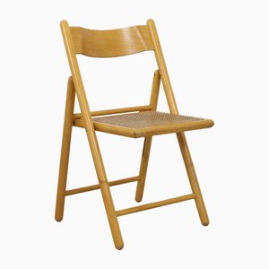 Folding Chair in Webbing & Wood attributed to Habitat, 1980s
