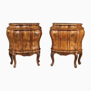 20th Century Venetian Bedside Tables, 1970s, Set of 2