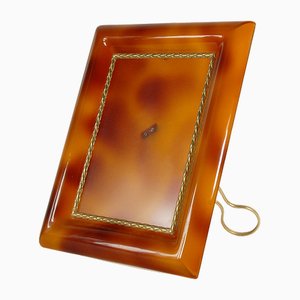 Vintage Acrylic Table Photo Frame in style of Christian Dior, 1970s