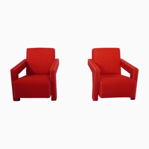 Utrecht 637 Lounge Chairs by Gerrit Rietveld for Cassina, 1990s, Set of 2