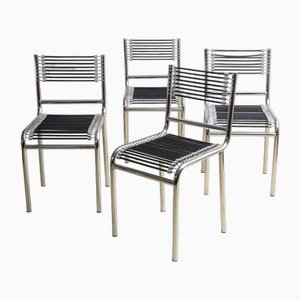 Model 101 Sandows Chairs by René Herbst for Pallucco, 1980, Set of 4