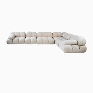 Camaleonda Sofa Set in Bouclet Wool by Mario Bellini for B&b Italia / C&b Italia, 1972, Set of 6