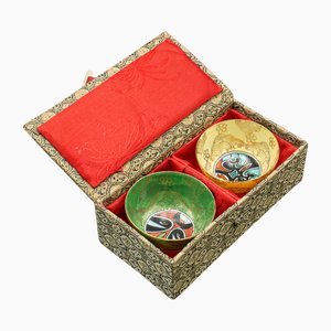 Chinesische Vintage Teetassen, 1960er, 2er Set