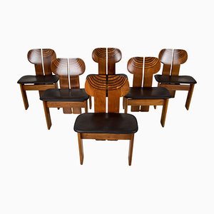 Africa Chairs by Tobia & Afra Scarpa for Maxalto, 1976, Set of 6