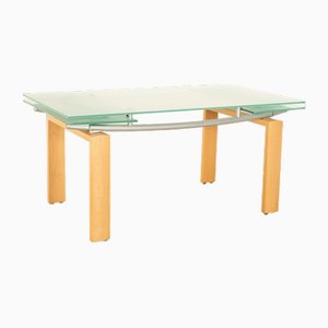 Monday Extendable Dining Table in Blue Glass from Gallotti & Radice