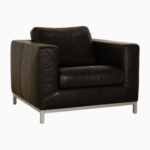 Manolito Armchair in Anthracite Leather from Machalke