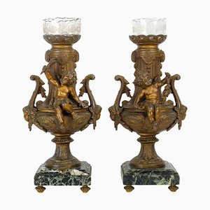 Napoleon III Regula Vases, 1800s, Set of 2