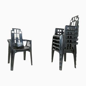 Chaises Boston par Pierre Paulin pour Henry Massonnet, 1988, Set de 6