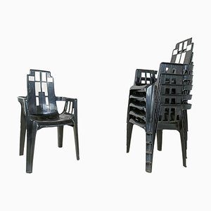 Chaises Boston par Pierre Paulin pour Henry Massonnet, 1988, Set de 6