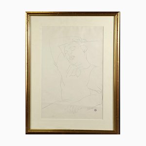 Léopold Survage, Femme qui dort, 1950, Pencil Drawing