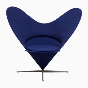 Iconic Heart Cone Chair by Verner Panton for Plus Linje, 1950s