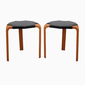 Taburetes X602 de Alvar Aalto para Artek, 1954. Juego de 2