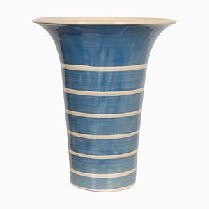 Blue and Beige Vase by Kæhler