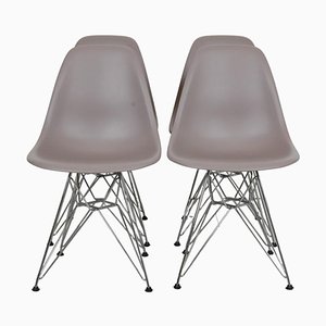 Sedie da pranzo DSR grigie di Charles Eames, set di 2