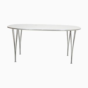 White Dining Table by Piet Hein, 1980s