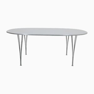 Grey Dining Table by Piet Hein, 1980s