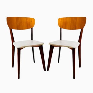 Vintage Danish Skai Dining Chairs, Set of 2