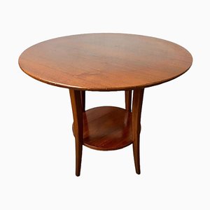 Vintage Danish Round Side Table in Mahagony