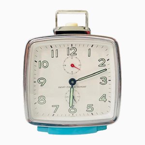 Coroon Repeat Alarm Clock in Turquoise from Seiko, 1960s