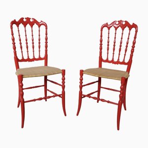 Set mit italienischen Vintage Stühlen, 1960er
