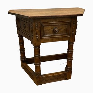Gothic Style Oak Hall Table