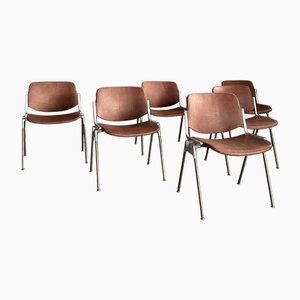 DSC 106 Stühle von Giancarlo Piretti,für Anonima Castelli, 6er Set