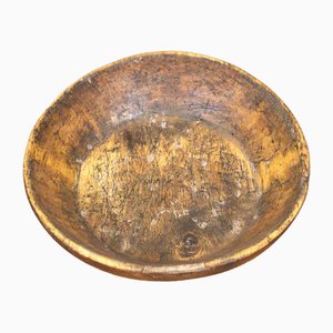 Large Swedish Folklore Wooden Bowl