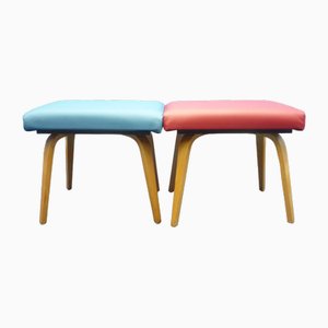 Mid-Century Hocker Set von Pforzheimer Bugholz Möbel, 1950er
