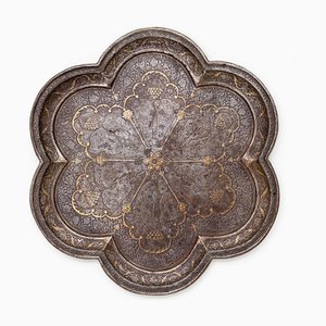 Antique Tray with Gold Inlay