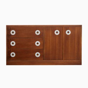 Italian Sideboard with Marble Handles, 1980s
