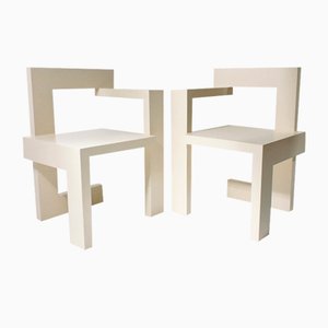 Niederländische Vintage Steltman Stühle von Gerrit Rietveld, 1960er, 2er Set