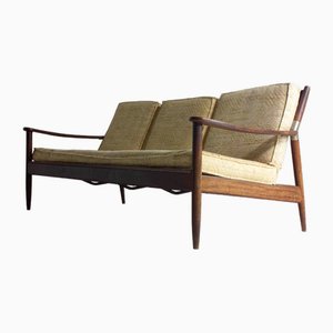Mid-Century Scandinavian Sleek Three-Seater Sofa, 1960s