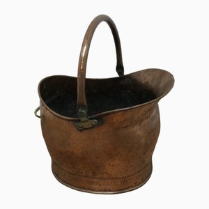 Kohlen Scuttle Helm aus Kupfer, 1890er