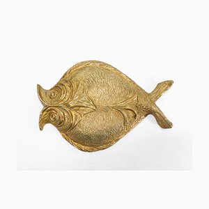 Bronze Fish Wall Sculpture by Chrystiane Charles for Maison Charles, 1970