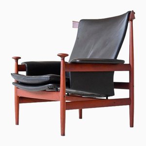 Model Bwana Lounge Chair by Finn Juhl for France & Søn, 1960s