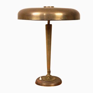 Swedish Art Deco Grace Brass Table Lamp by Einar Bäckström for Einar Bäckströms, 1930s