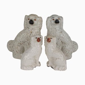 Ceramic Dogs from Stafforshire, Set of 2