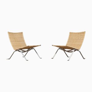 PK 22 Chairs by Poul Kjærholm for Fritz Hansen, 1950s, Set of 2