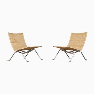 Sedie PK 22 di Poul Kjærholm per Fritz Hansen, anni '50, set di 2