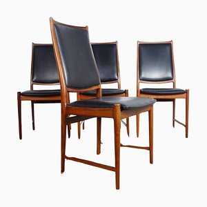Norwegian Darby Dining Chairs in Rosewood by Torbjörn Afdal, Set of 4