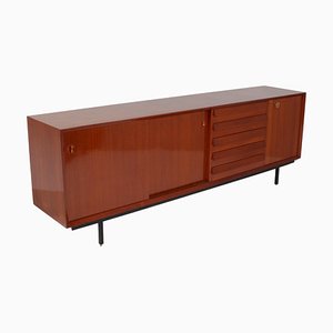 Mid-Century Wooden Sideboard in the style of O. Borsani, Italy, 1960s