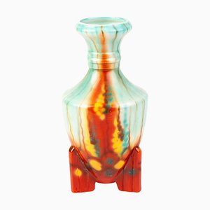 Vase Art Déco en Poterie de Bretby
