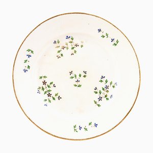 Fine Porcelain Cornflower Pattern Plate from Derby, 19th Century