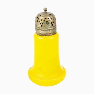 Czech Art Deco Bohemian Yellow Opaline Glass Shaker