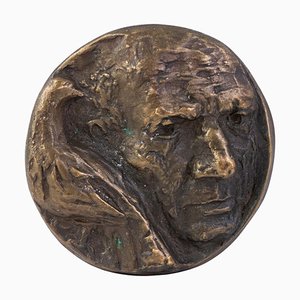 Bronze Pablo Picasso Relief Portrait