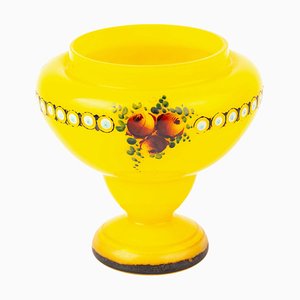 Art Nouveau Bohemian Glass Vase in the style of Loetz