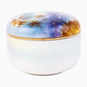 Art Deco Japanese Porcelain Trinket Box from Noritake