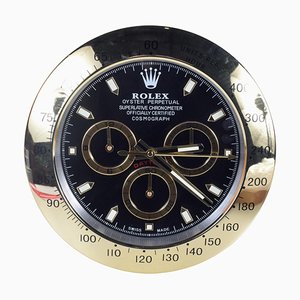 Oyster Cosmograph Daytona Gold & Black Wall Clock from Rolex